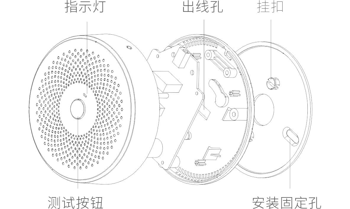 JA-5188D吸頂可燃氣體探測器使用說明書